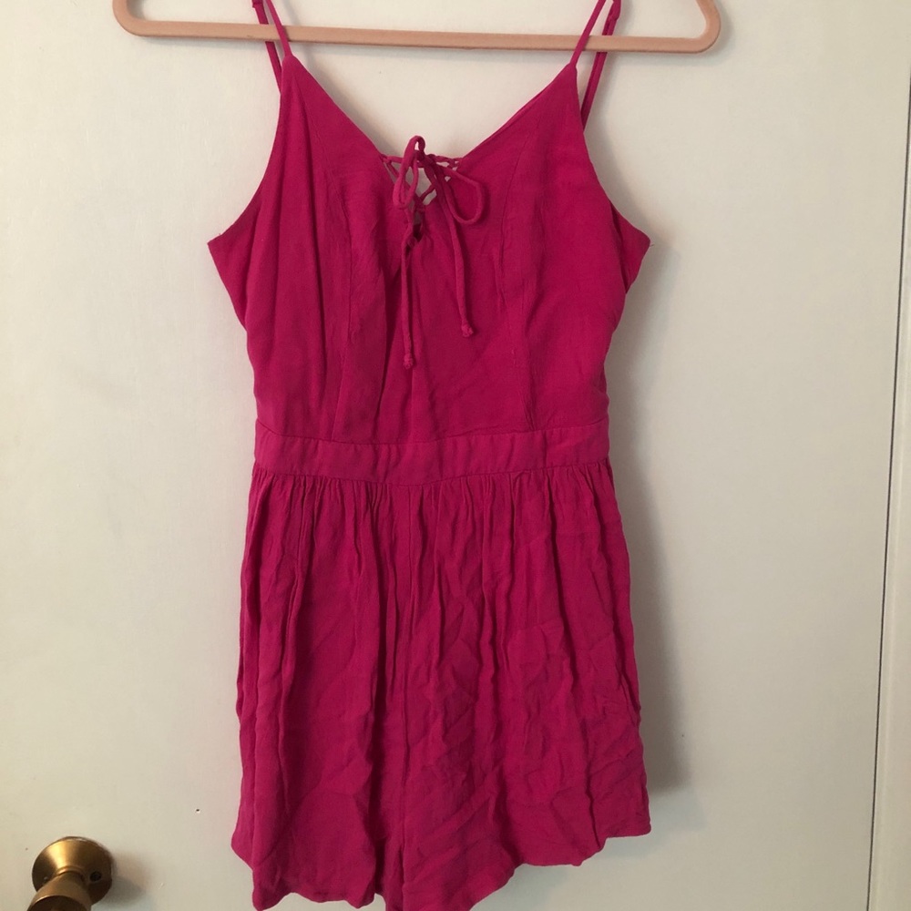 Hot pink size S romper